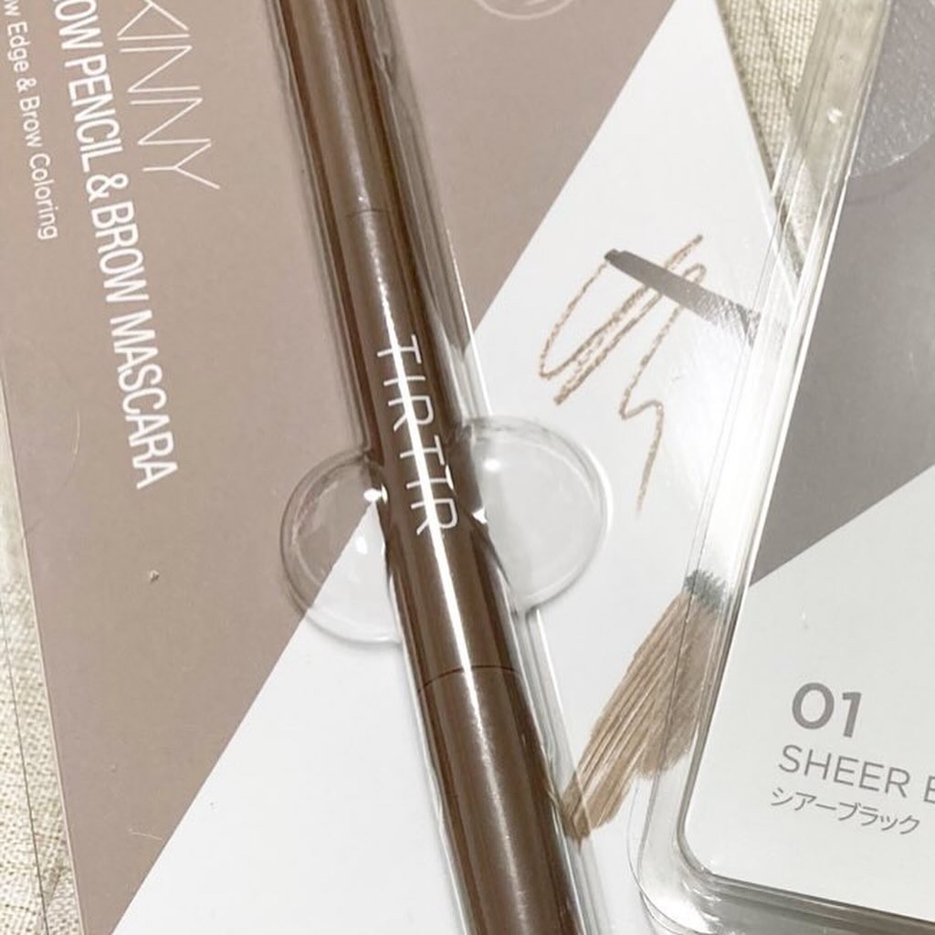 スキニーブロウペンシル＆ブロウマスカラ 05 アッシュブラウン/TIRTIR(ティルティル)/アイブロウペンシルを使ったクチコミ（3枚目）