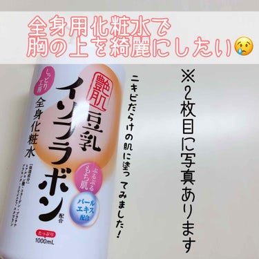 豆乳イソフラボン配合全身化粧水/しっとり工房/ボディローションを使ったクチコミ（1枚目）