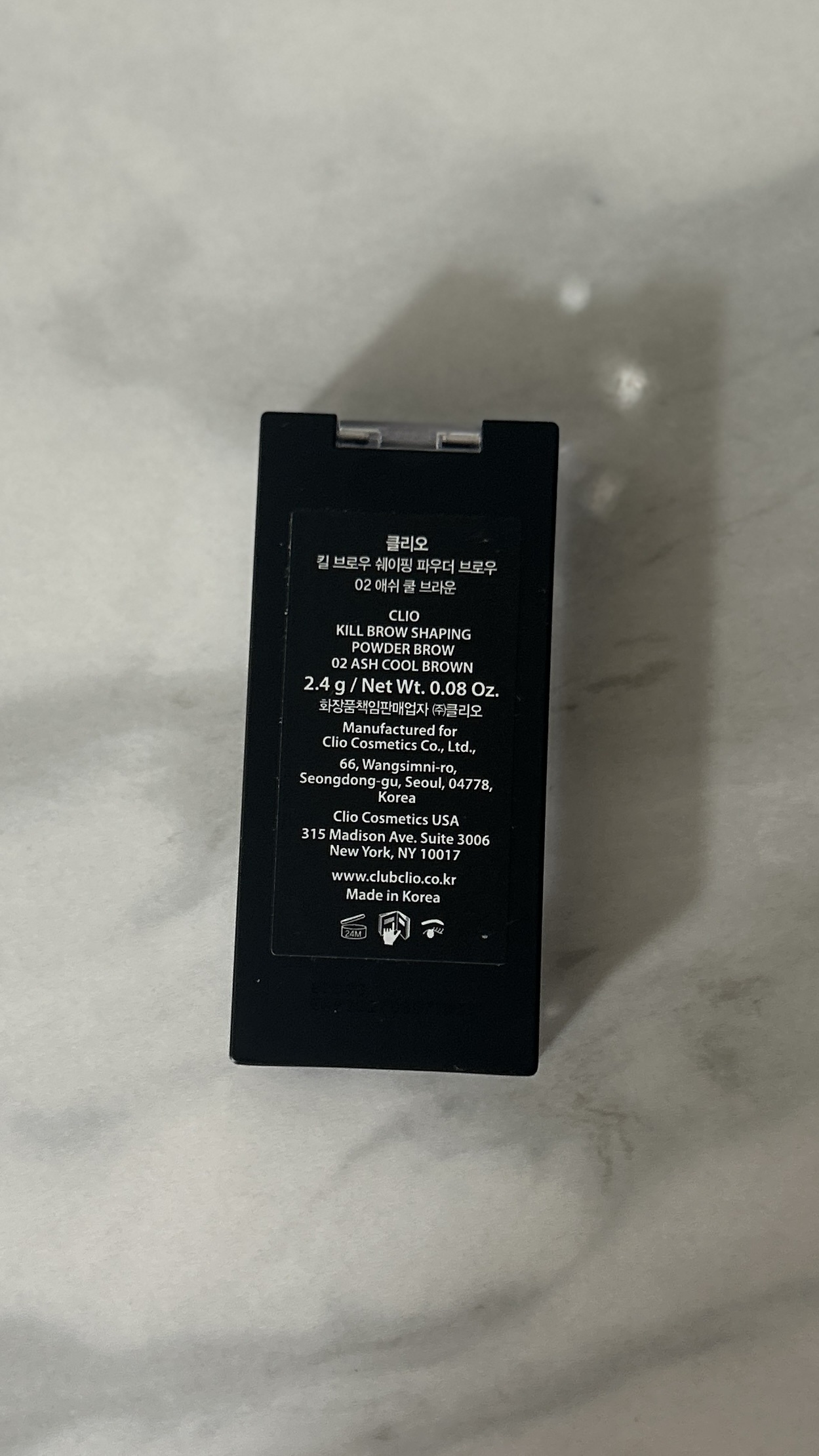 キルブロウシェーピングパウダーブロウ/CLIO/アイブロウを使ったクチコミ（3枚目）