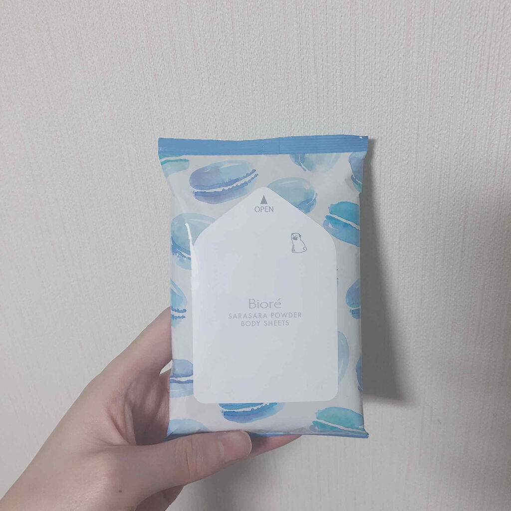 さらさらパウダーシート 摘みたてローズの香り(旧)/ビオレ/ボディシートを使ったクチコミ（2枚目）