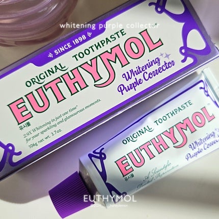 ホワイトパープル歯みがき ピーチフローラルミントの香り/EUTHYMOL/歯磨き粉を使ったクチコミ(2枚目)