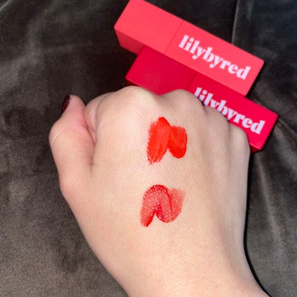 ブラッディライアー コーティングティント/lilybyred/リップティントを使ったクチコミ(2枚目)