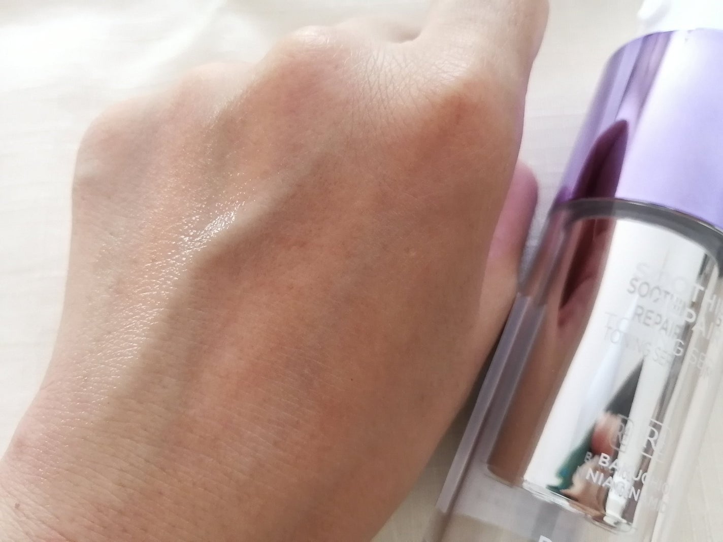 SOOTHING REPAIR TONING SERUM R4/ダーマファーム/美容液を使ったクチコミ(5枚目)