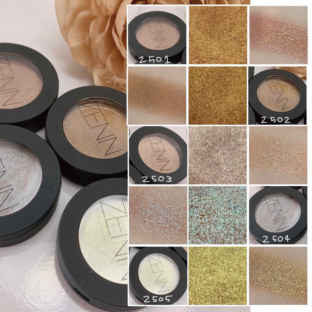 シングル アイシャドウ/ZENN.th/単色アイシャドウを使ったクチコミ（2枚目）