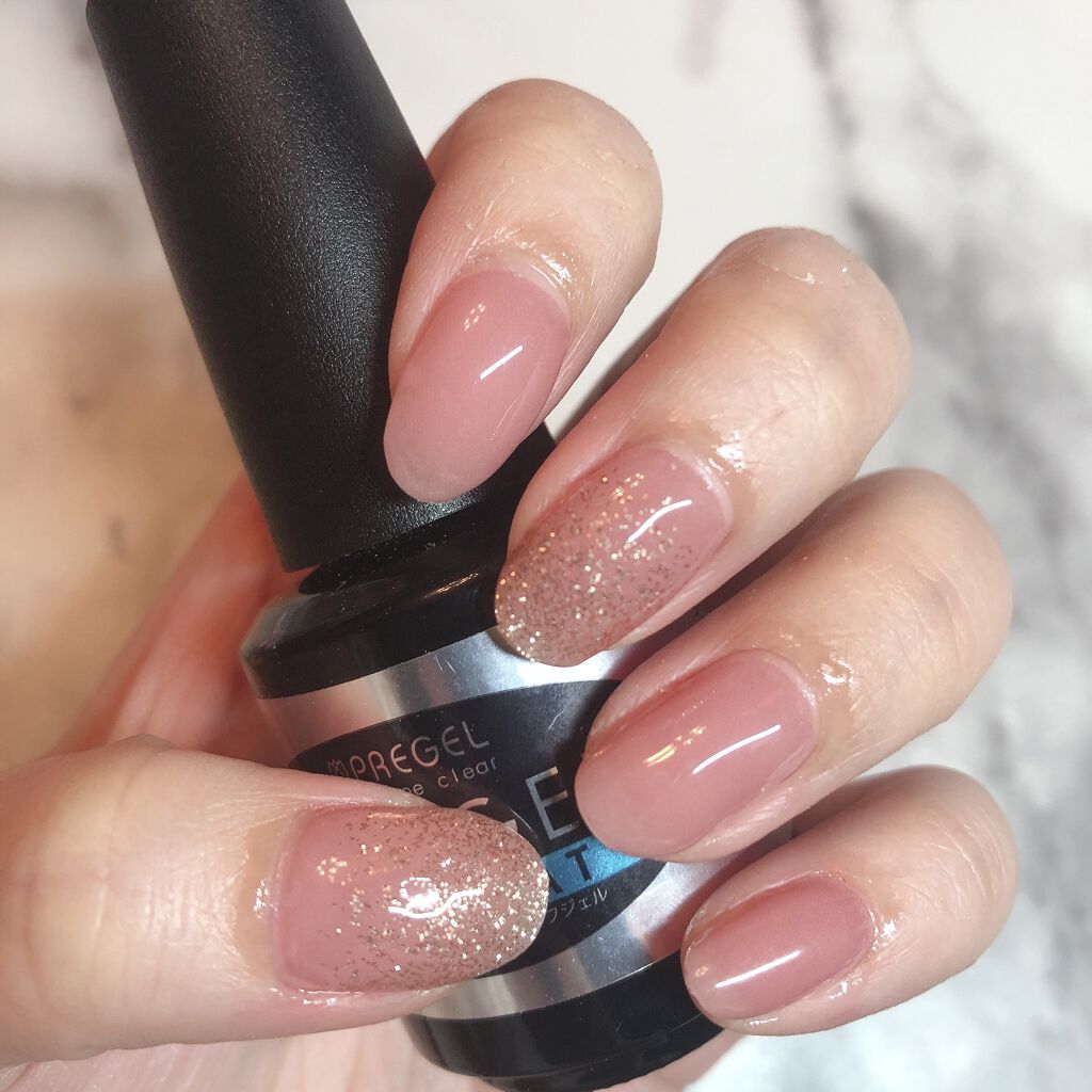 ノンワイプクリア　キャンジェル(トップコート)/プリジェル/ジェルネイルを使ったクチコミ（3枚目）