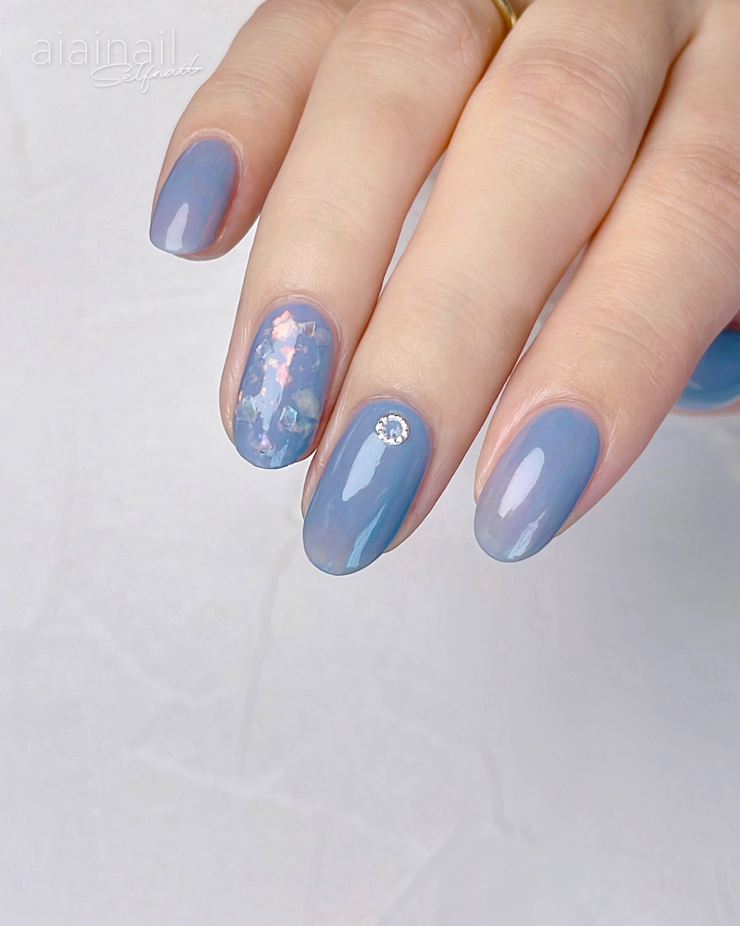 シェルズコート ミストブルー/nail for all/マニキュアを使ったクチコミ（3枚目）