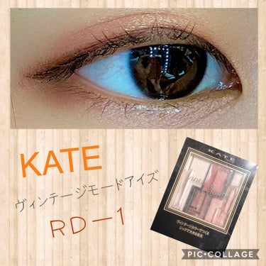 ヴィンテージモードアイズ RD-1/KATE/アイシャドウパレットを使ったクチコミ（1枚目）