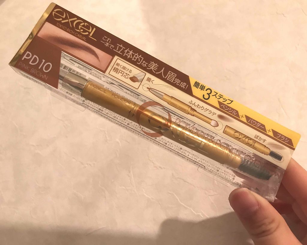 パウダー&ペンシル アイブロウEX/excel/アイブロウペンシルを使ったクチコミ(1枚目)