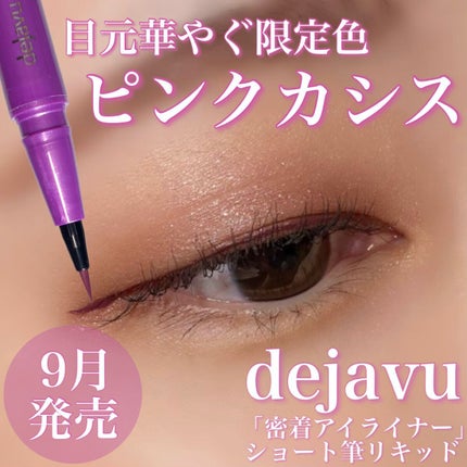 「密着アイライナー」ショート筆リキッド/デジャヴュ/リキッドアイライナーを使ったクチコミ(1枚目)