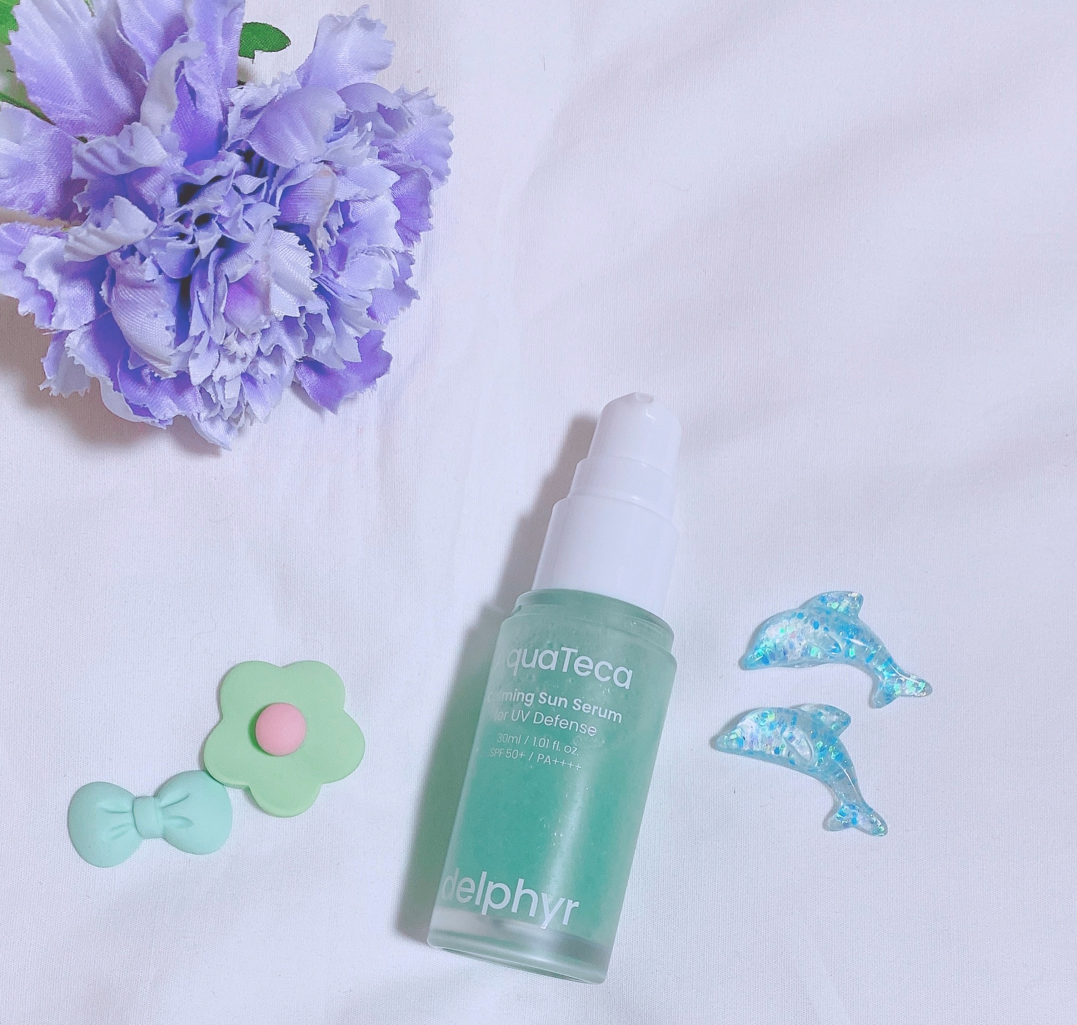 AquaTeca calming sun serum/Delphyr/日焼け止めローションを使ったクチコミ（2枚目）