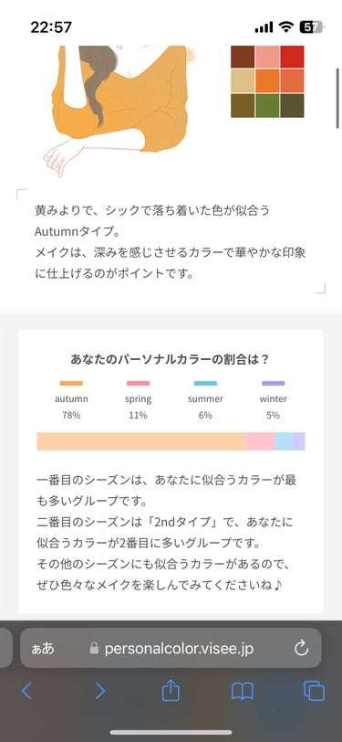   パーソナルカラー診断/Visée/その他の画像