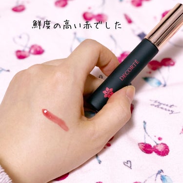 DECORTÉ ティント リップグロスのクチコミ「 COSME DECORTE
ティント リップグロス
11 scarlet red

COSM.....」（2枚目）