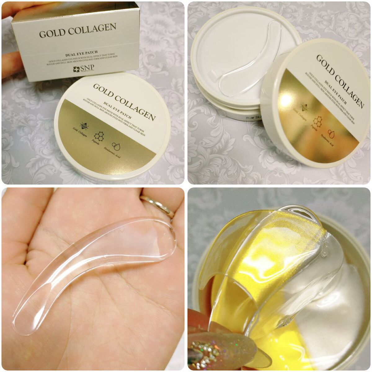 GOLD COLLAGEN DUAL EYE PATCH/SNP/アイケア・アイクリームを使ったクチコミ（2枚目）