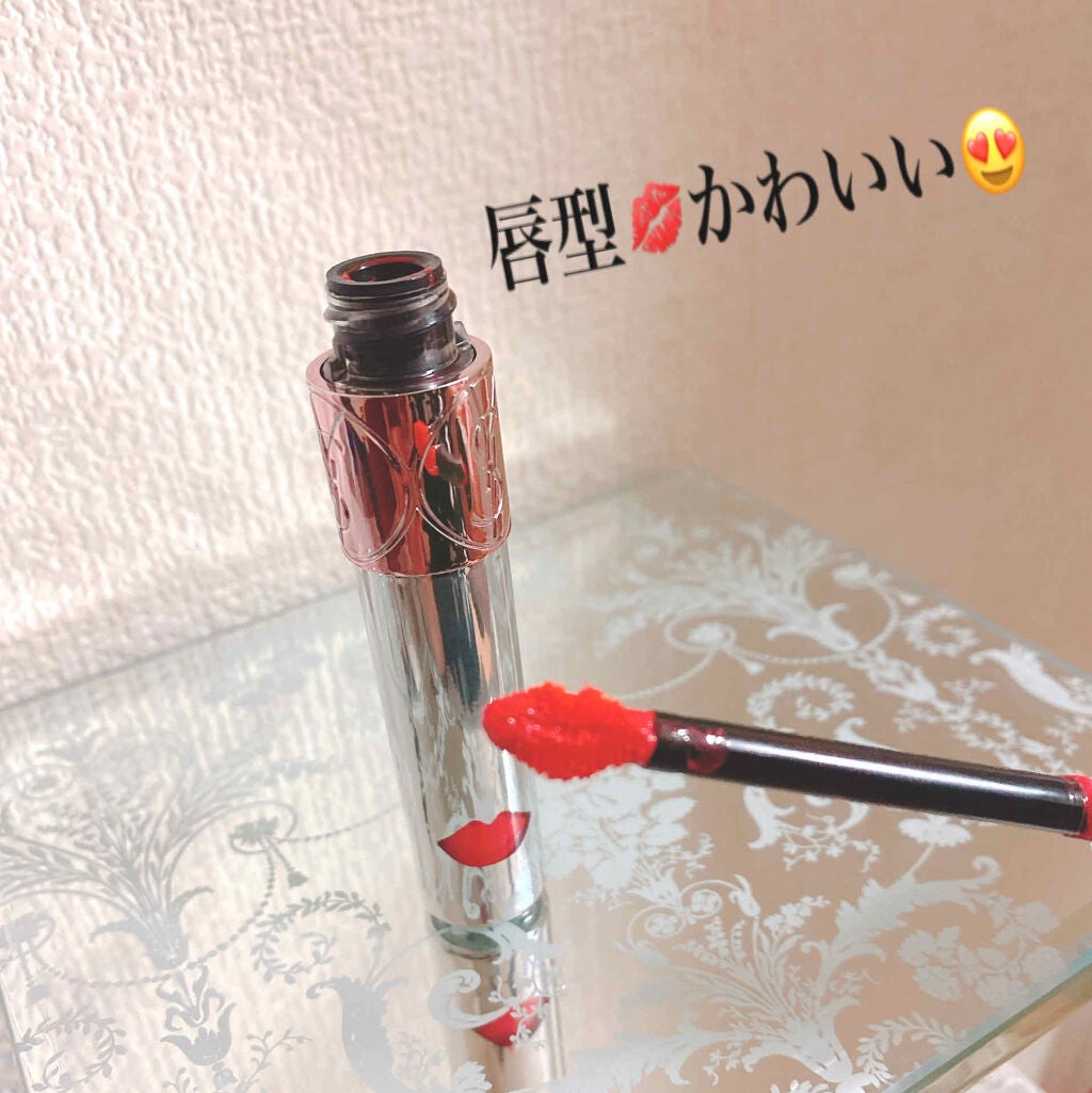 ルージュ ヴォリュプテ シャイン/YVES SAINT LAURENT BEAUTE/口紅を使ったクチコミ(3枚目)