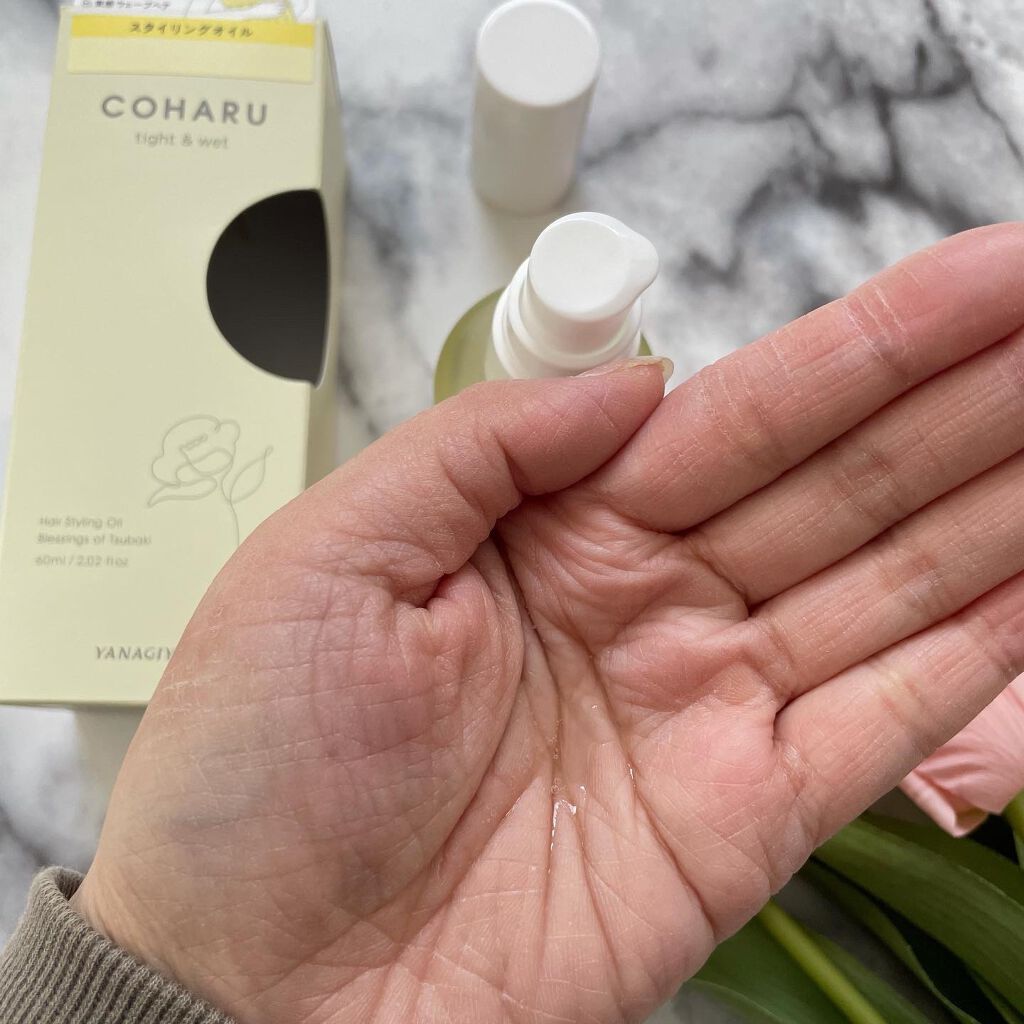 スタイリングオイル<タイト＆ウェット>/COHARU/ヘアオイルを使ったクチコミ（2枚目）
