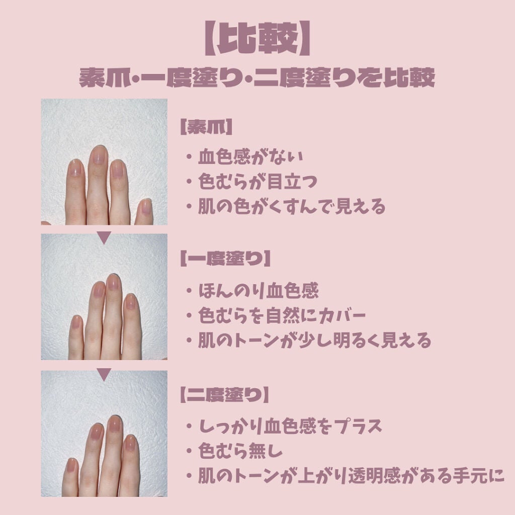 ネイルファンデーション/パラドゥ/マニキュアを使ったクチコミ(3枚目)