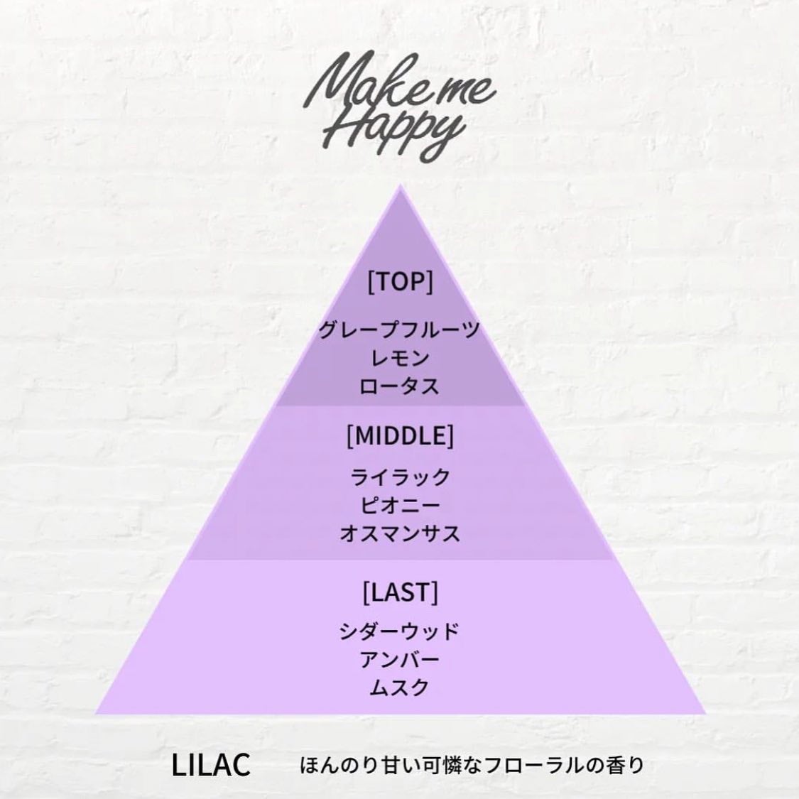 メイクミーハッピー オードトワレ LILAC/キャンメイク/香水を使ったクチコミ(2枚目)