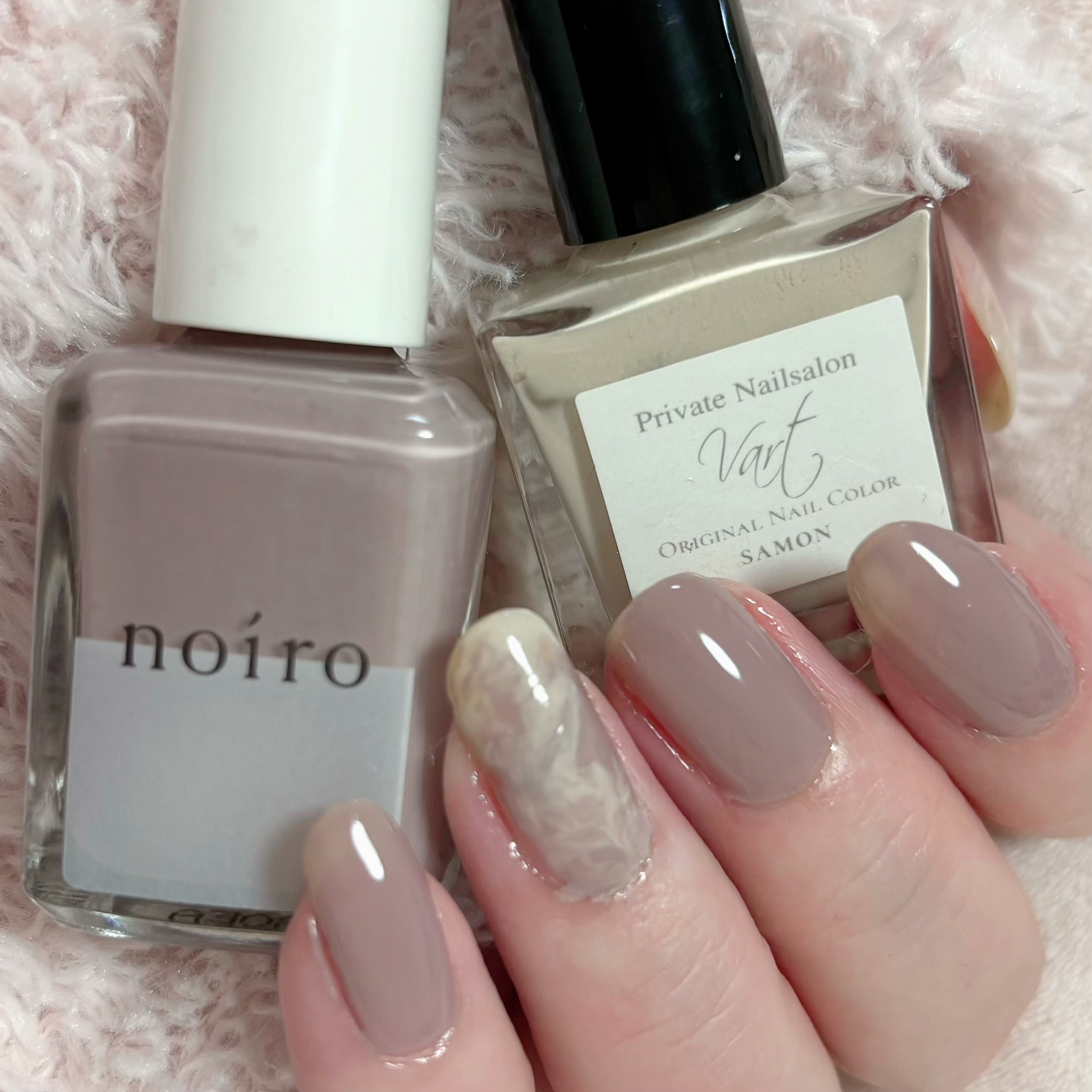 ネイルカラー S004 melancholic taupe/noiro/マニキュアを使ったクチコミ（1枚目）