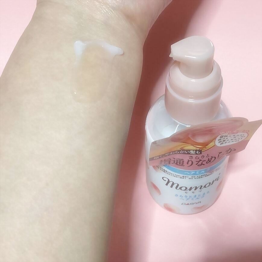 さらりとまとまるヘアミルク/モモリ/ヘアミルクを使ったクチコミ（3枚目）