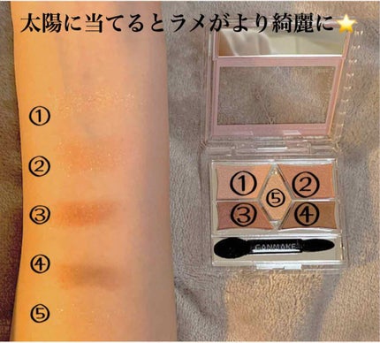 【旧品】パーフェクトスタイリストアイズ/キャンメイク/アイシャドウパレットを使ったクチコミ(2枚目)