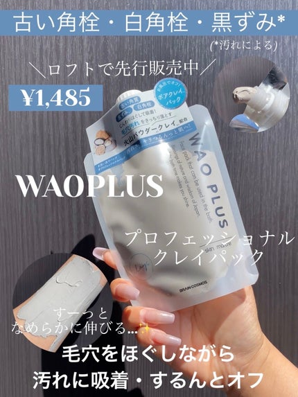 skinmarche WAOPLUS プロフェッショナルクレイパック/ブレーンコスモス/洗い流すパック・マスクを使ったクチコミ(1枚目)