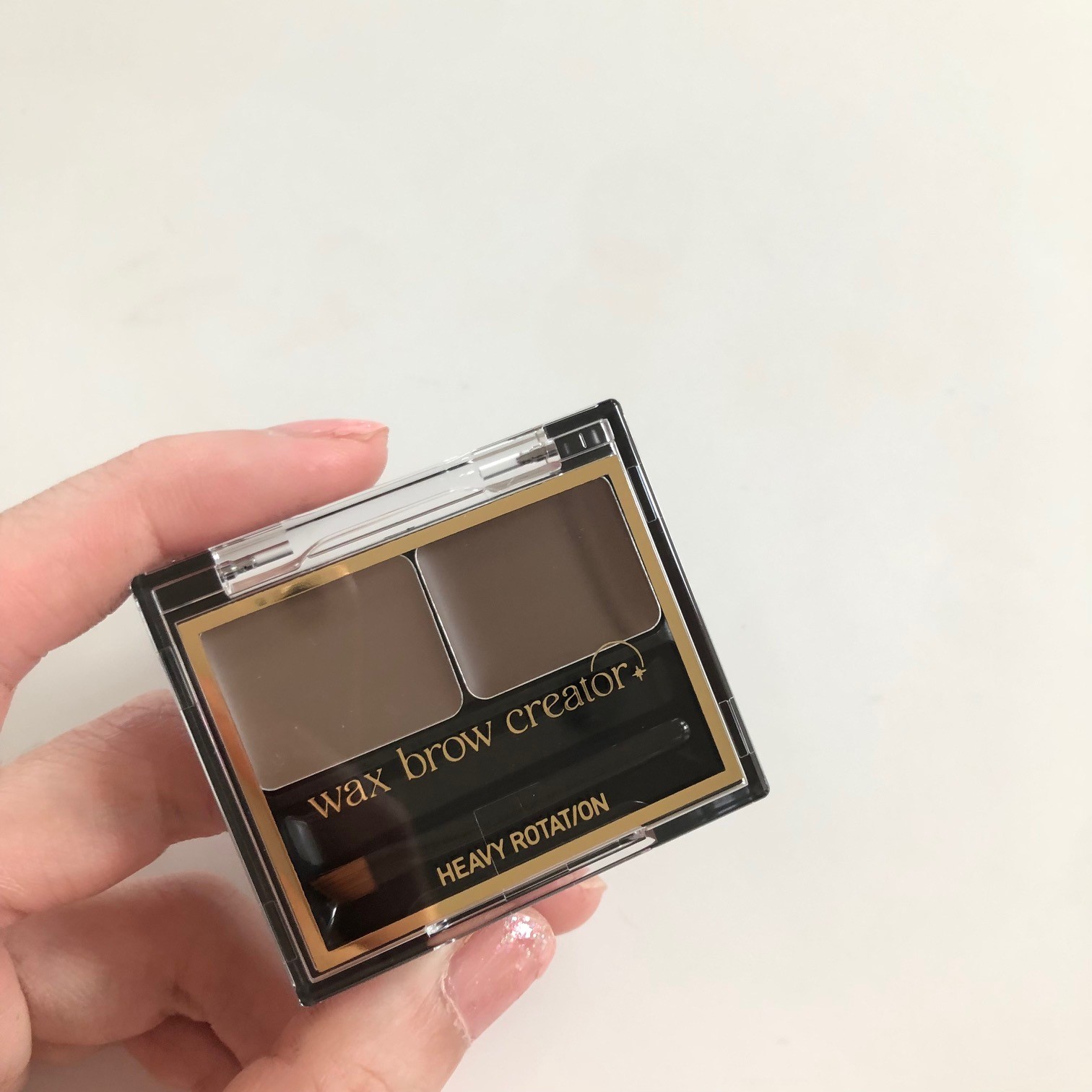 キスミー ヘビーローテーション ワックスブロウクリエイター 01 ナチュラルブラウン/ヘビーローテーション/パウダーアイブロウを使ったクチコミ（1枚目）