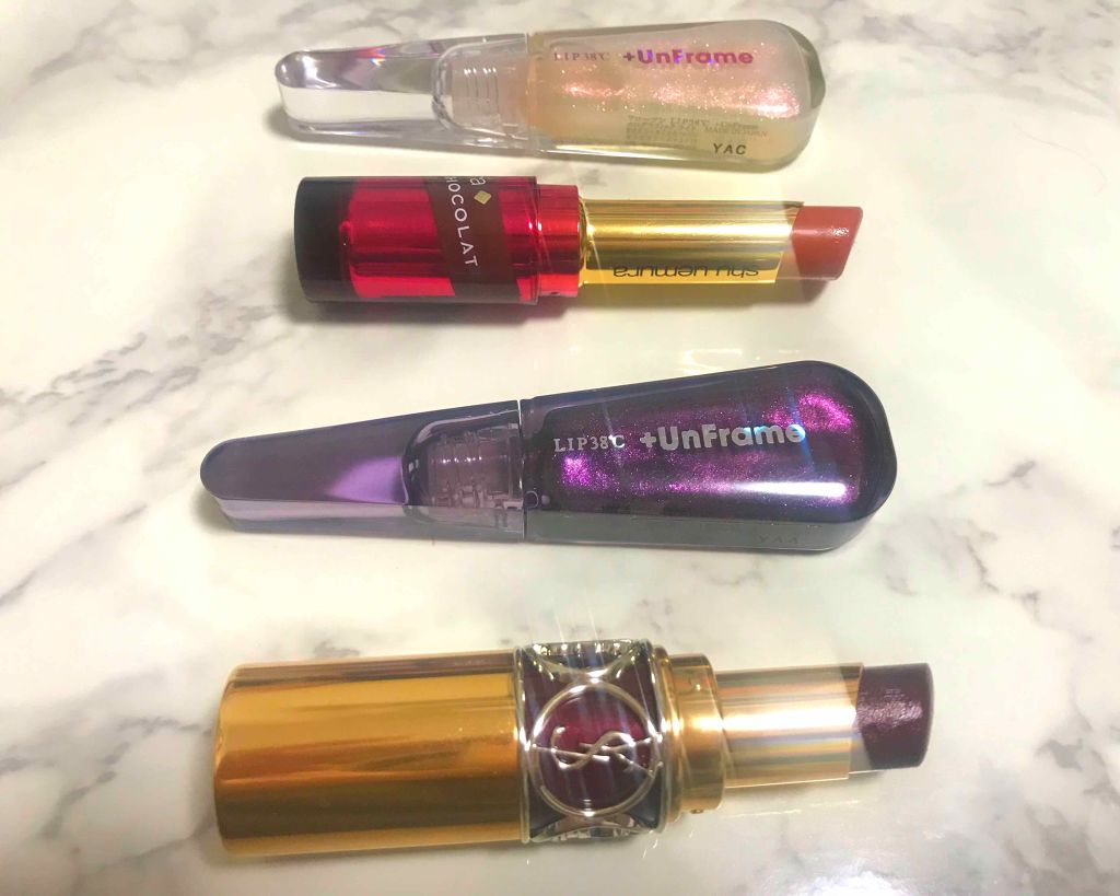 ルージュ アンリミテッド フランボワーズソルベ/shu uemura/口紅を使ったクチコミ（1枚目）