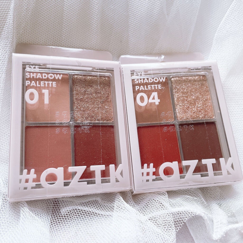 4色アイシャドウパレット/aZTK/アイシャドウパレットを使ったクチコミ(7枚目)