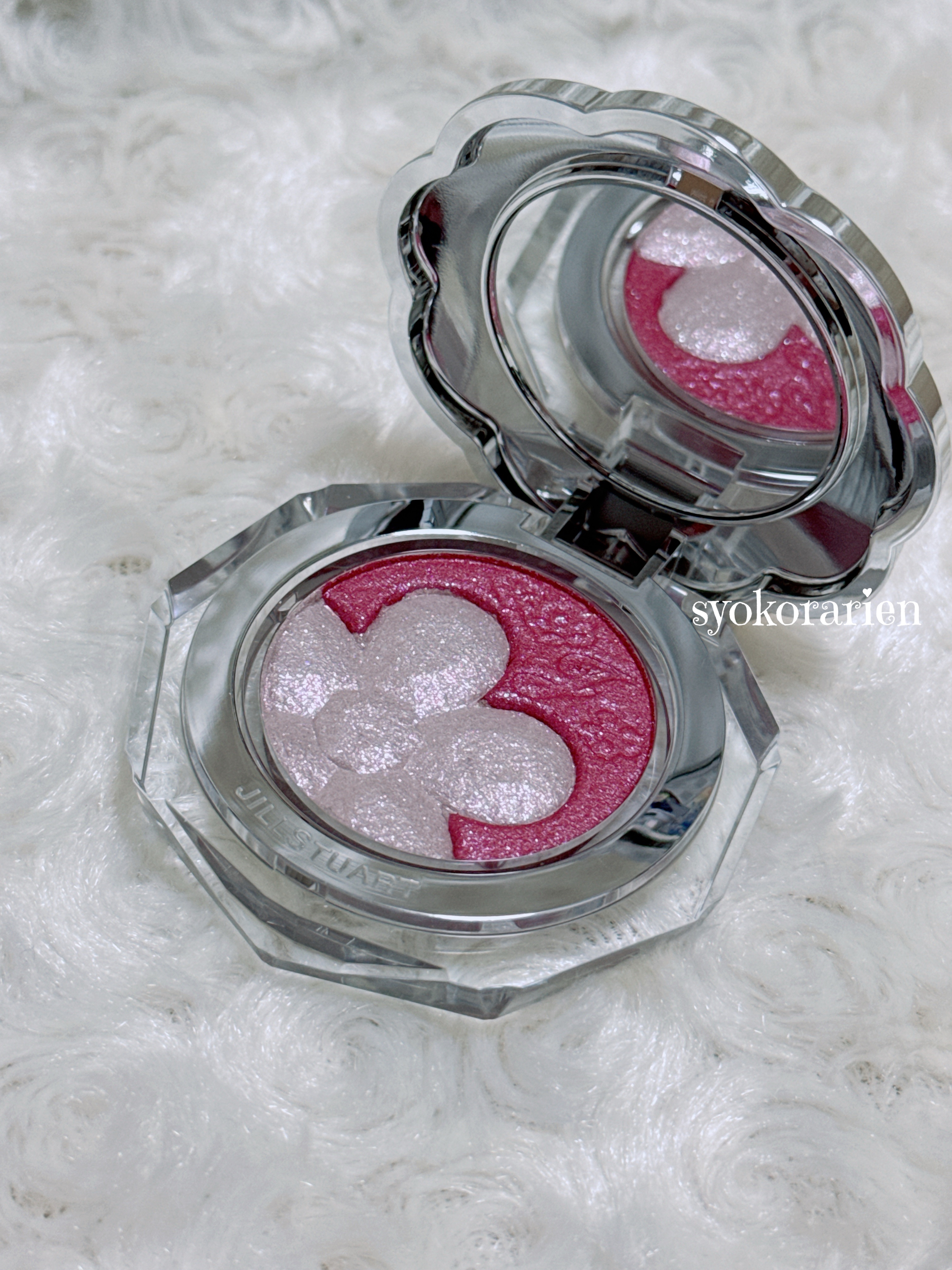 ジルスチュアート クリスタルブルーム ペタルクチュールアイズ デュオ/JILL STUART/アイシャドウパレットを使ったクチコミ（2枚目）