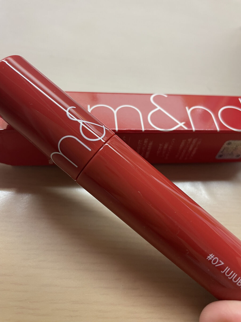 ジューシーラスティングティント/rom&nd/リップティントを使ったクチコミ（1枚目）