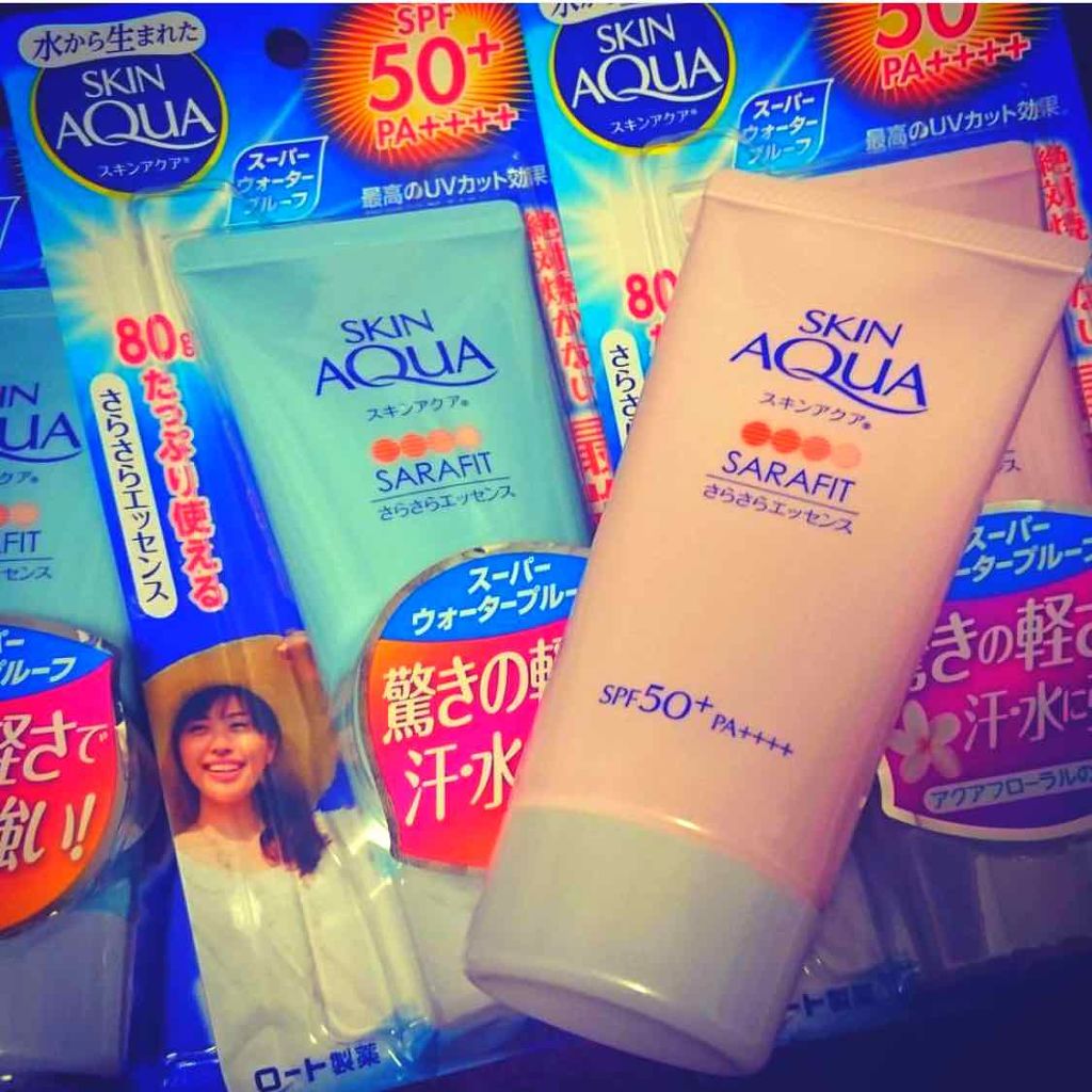 サラフィットUV さらさらエッセンス アクアフローラルの香り/スキンアクア/日焼け止め・UVケアを使ったクチコミ（1枚目）