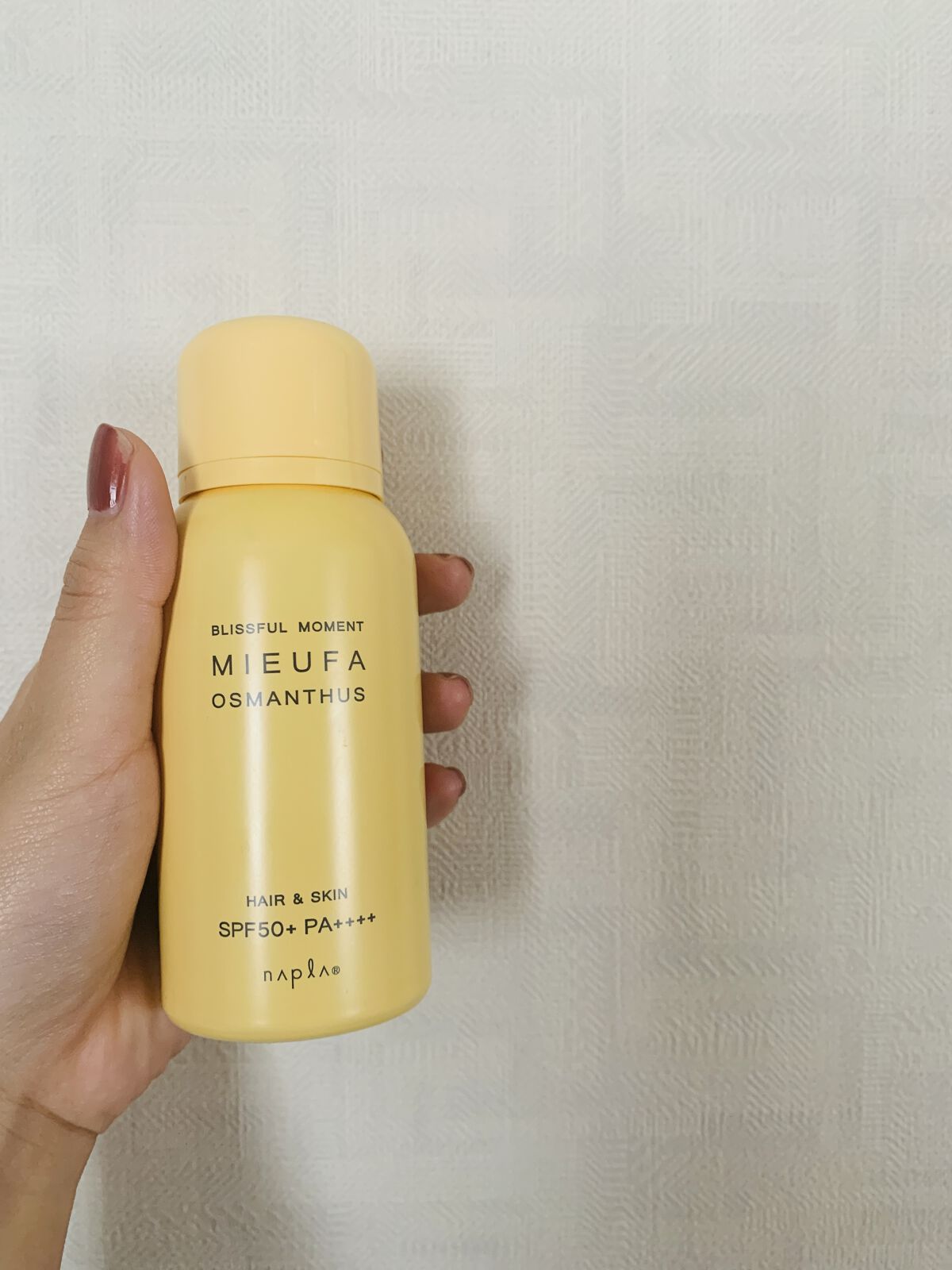 フレグランスUVスプレー オスマンサス/MIEUFA/日焼け止めミスト・スプレーを使ったクチコミ（1枚目）