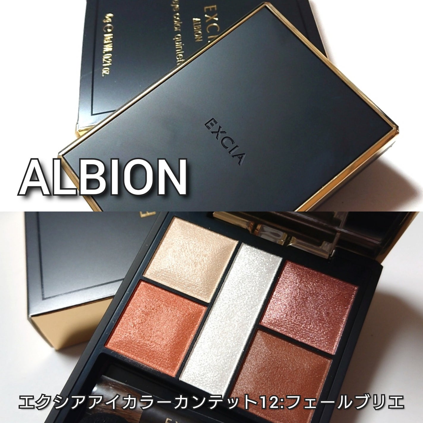 エクシア アイカラー カンテット/ALBION/アイシャドウパレットを使ったクチコミ(2枚目)