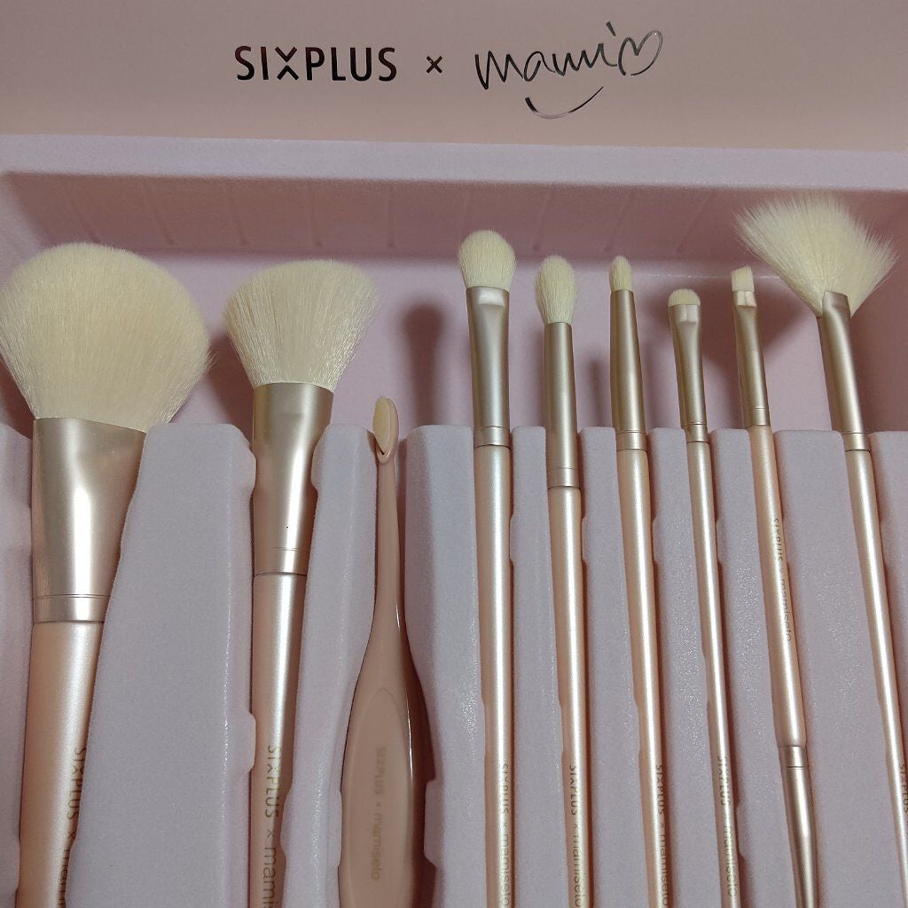SIXPLUS×mamiseto メイクブラシ9本セット/SIXPLUS/メイクブラシを使ったクチコミ(1枚目)
