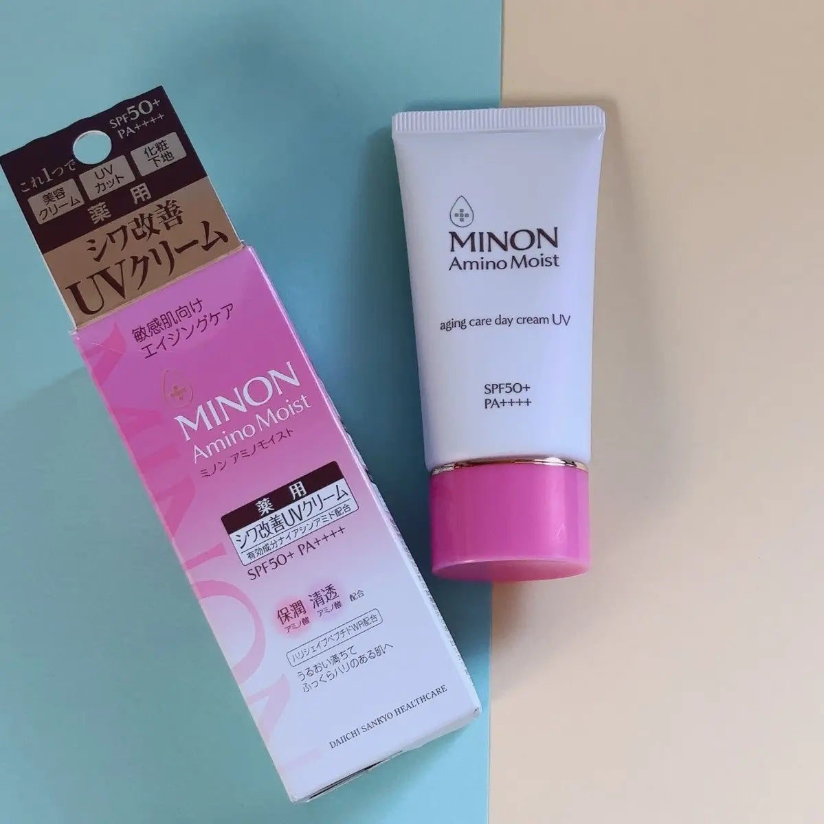 ミノン アミノモイスト エイジングケア デイクリームUV/ミノン/日焼け止めクリームを使ったクチコミ(1枚目)