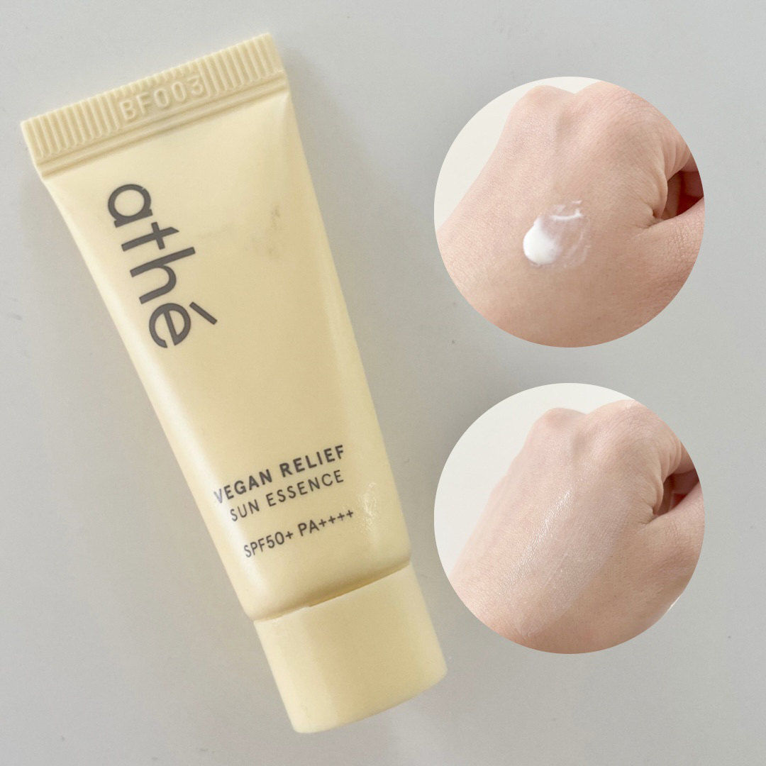 ヴィーガン リリーフ サン エッセンス /athé/日焼け止めクリームを使ったクチコミ（2枚目）