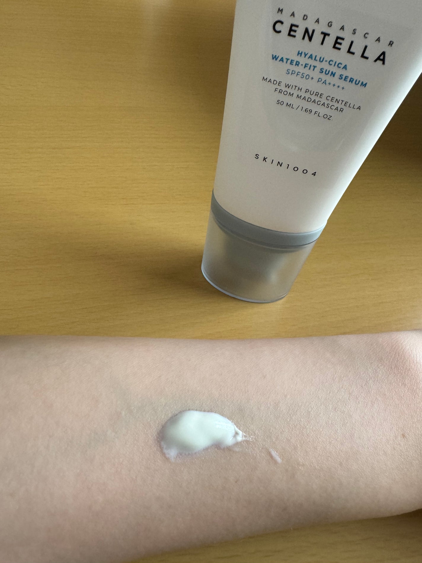 ヒアルーシカ ウォーターフィット サンセラム/SKIN1004/日焼け止めローションを使ったクチコミ(1枚目)