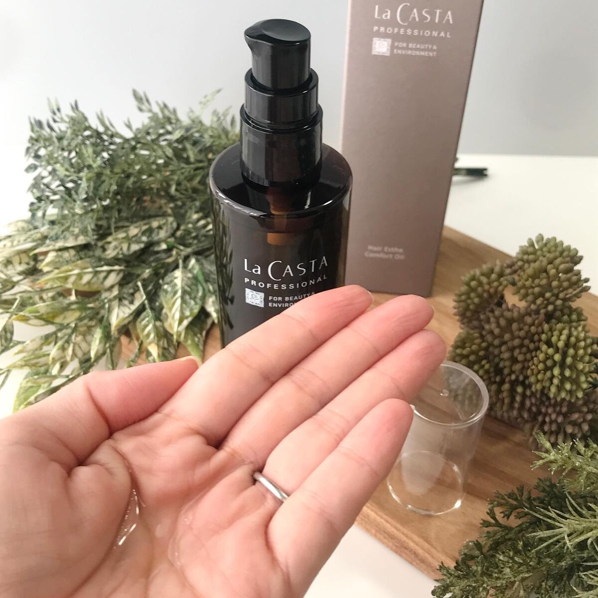 プロフェッショナル  ヘアエステ コンフォート オイル /ラ・カスタ　プロフェッショナル/ヘアオイルを使ったクチコミ（3枚目）