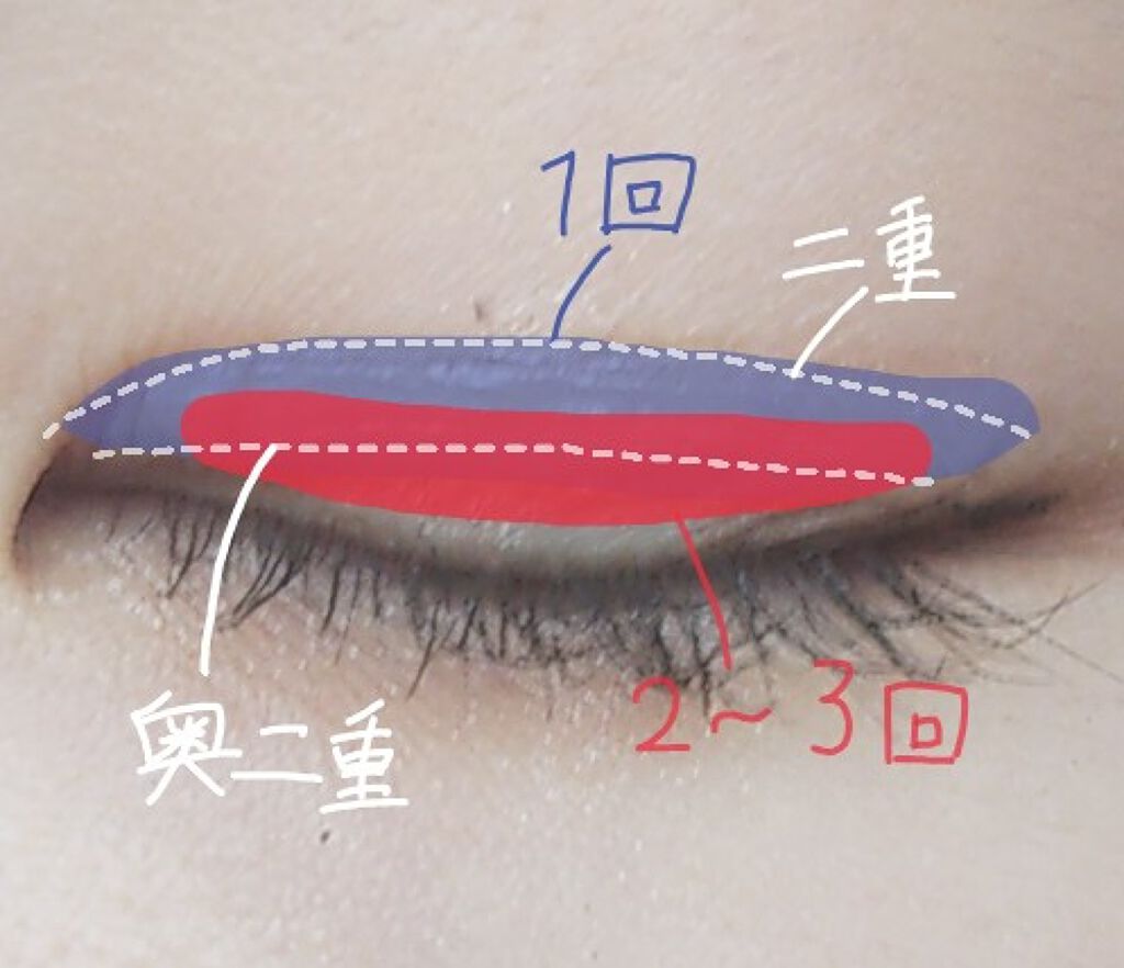 リアルダブルアイリッド/K-パレット/二重まぶた用アイテムを使ったクチコミ(2枚目)