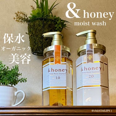 ディープモイスト シャンプー1.0／ヘアトリートメント2.0/&honey/シャンプー・コンディショナーを使ったクチコミ（1枚目）