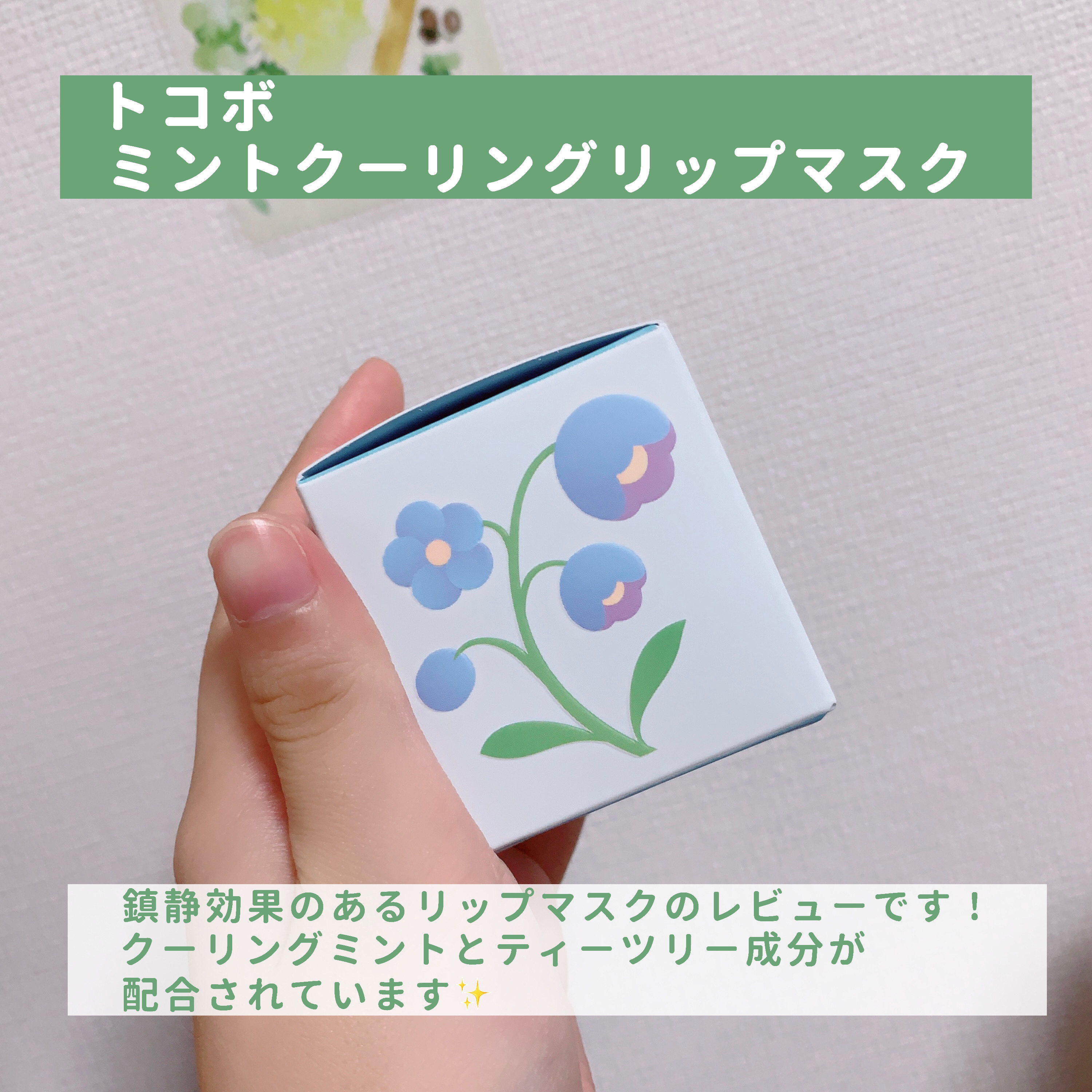 ミントクーリングリップマスク/TOCOBO/リップマスクを使ったクチコミ（2枚目）