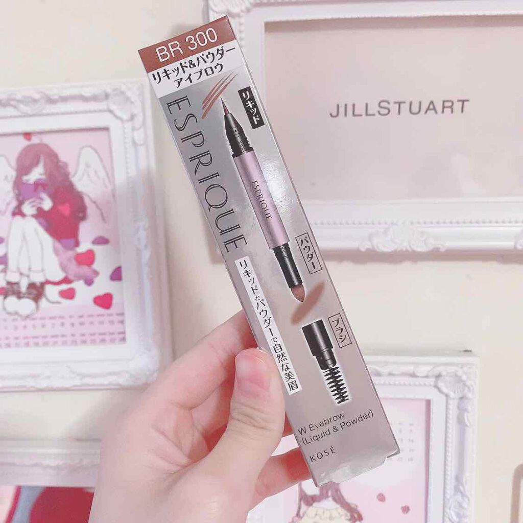 W アイブロウ (リキッド&パウダー)/ESPRIQUE/リキッドアイブロウを使ったクチコミ(1枚目)
