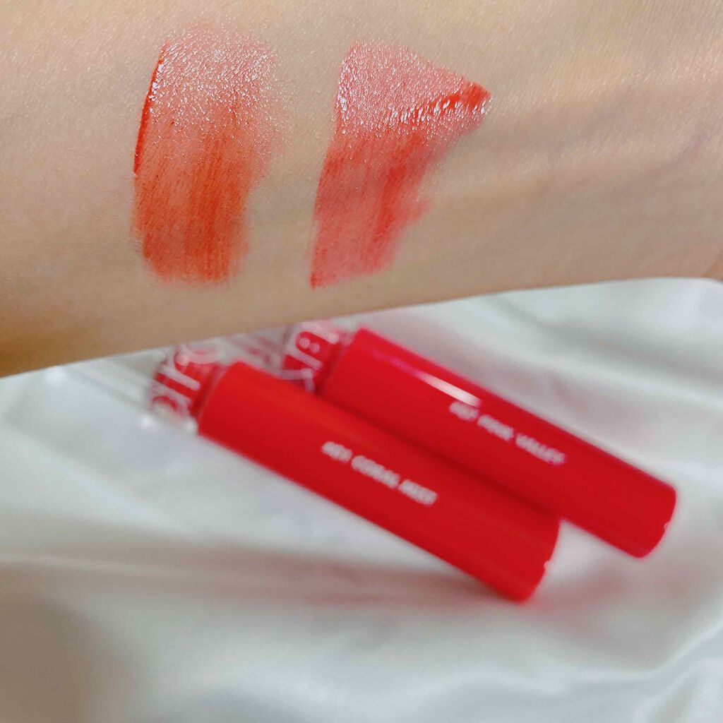 ジューシーラスティングティント/rom&nd/リップティントを使ったクチコミ(2枚目)