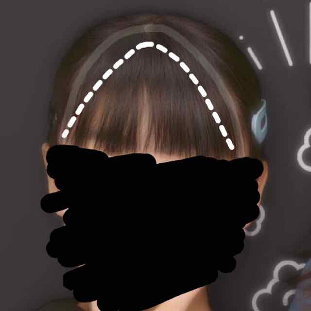 まし on LIPS 「前髪が分厚かった私が前髪を薄くした方法。【基本的な方法】まず、..」(2枚目)