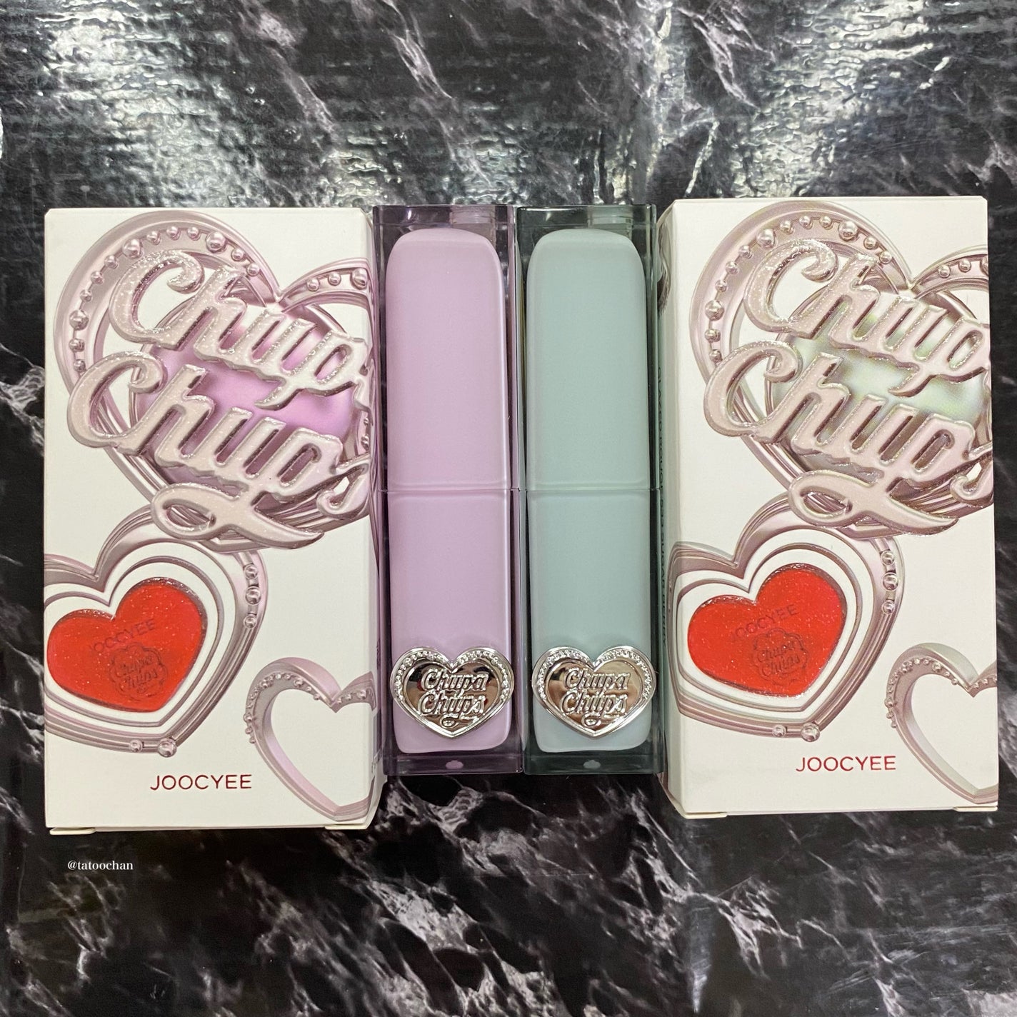 タトゥーちゃん🩵ブルベ夏 on LIPS 「パケ買い不可避ふたつ目🍬リップも可愛すぎた😮💨🩷💜♡Jooc..」(2枚目)