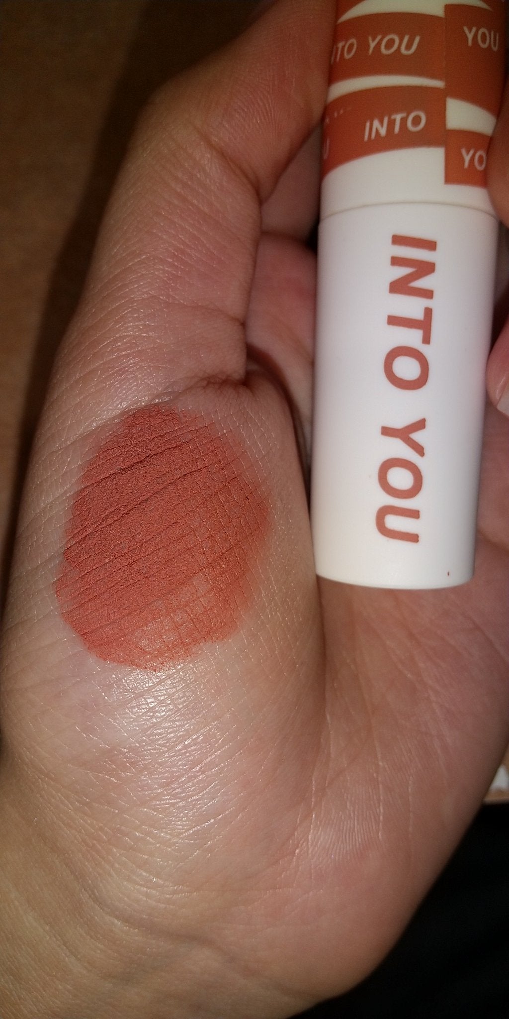 スーパーマットリップ&チークマッド/INTO U/口紅を使ったクチコミ(2枚目)