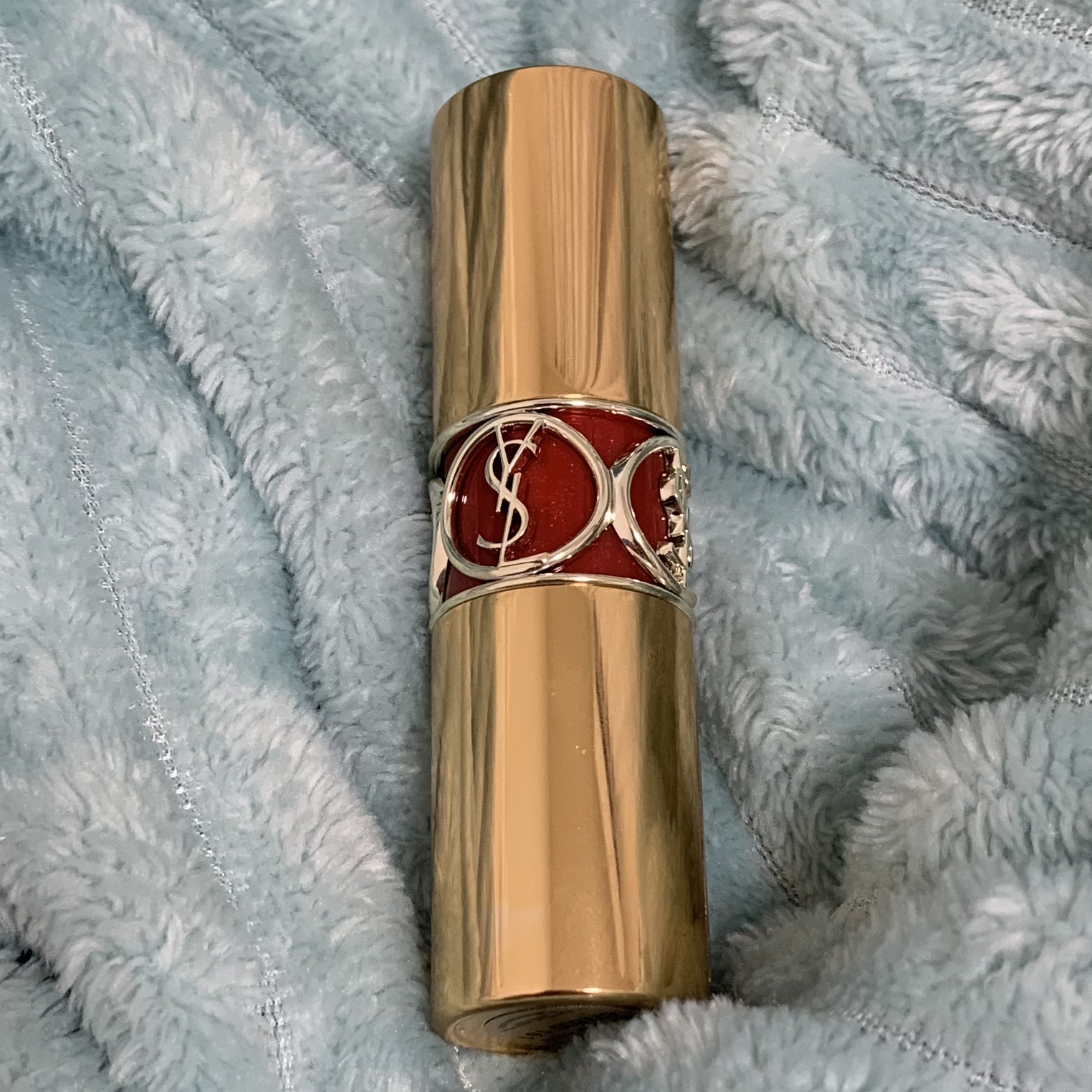 ルージュ ヴォリュプテ シャイン No.161 ローズウッド ビート/YVES SAINT LAURENT BEAUTE/口紅を使ったクチコミ（3枚目）