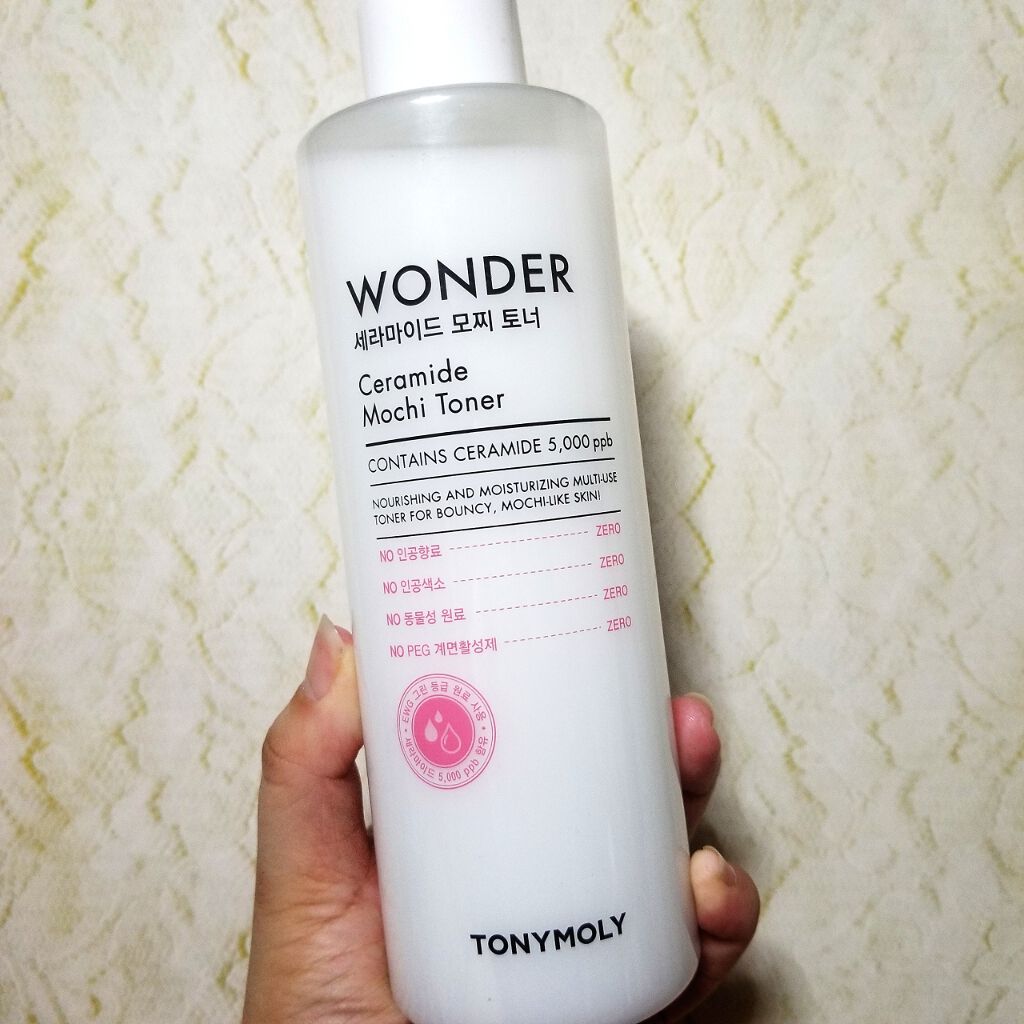 Wonder Ceramide Mochi Toner(トニーモリーワンダーCモチトナー)/TONYMOLY/化粧水を使ったクチコミ(2枚目)