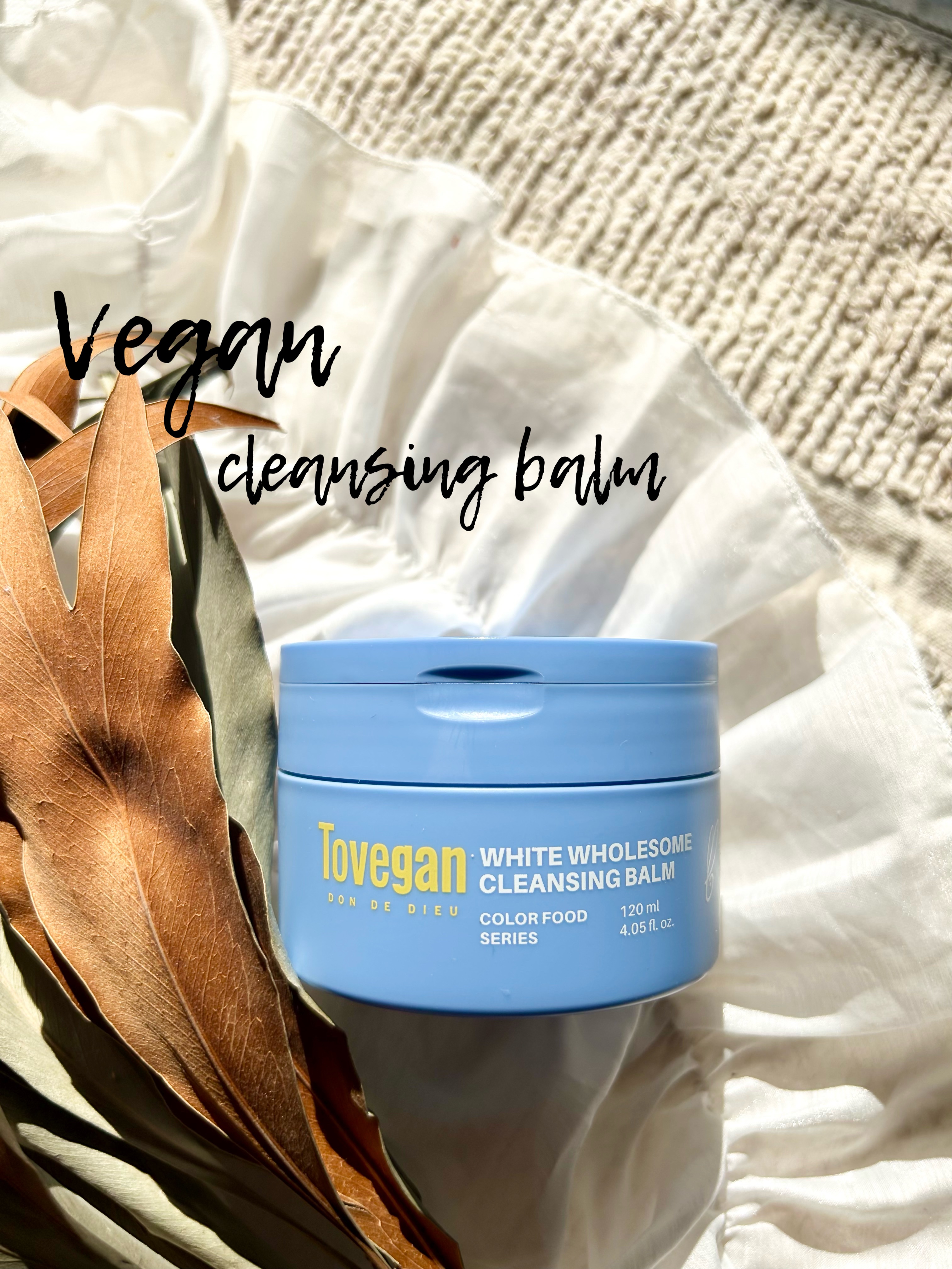 カラーフードシリーズホワイトホールサムクレンジングバーム/Tovegan/クレンジングバームを使ったクチコミ（1枚目）