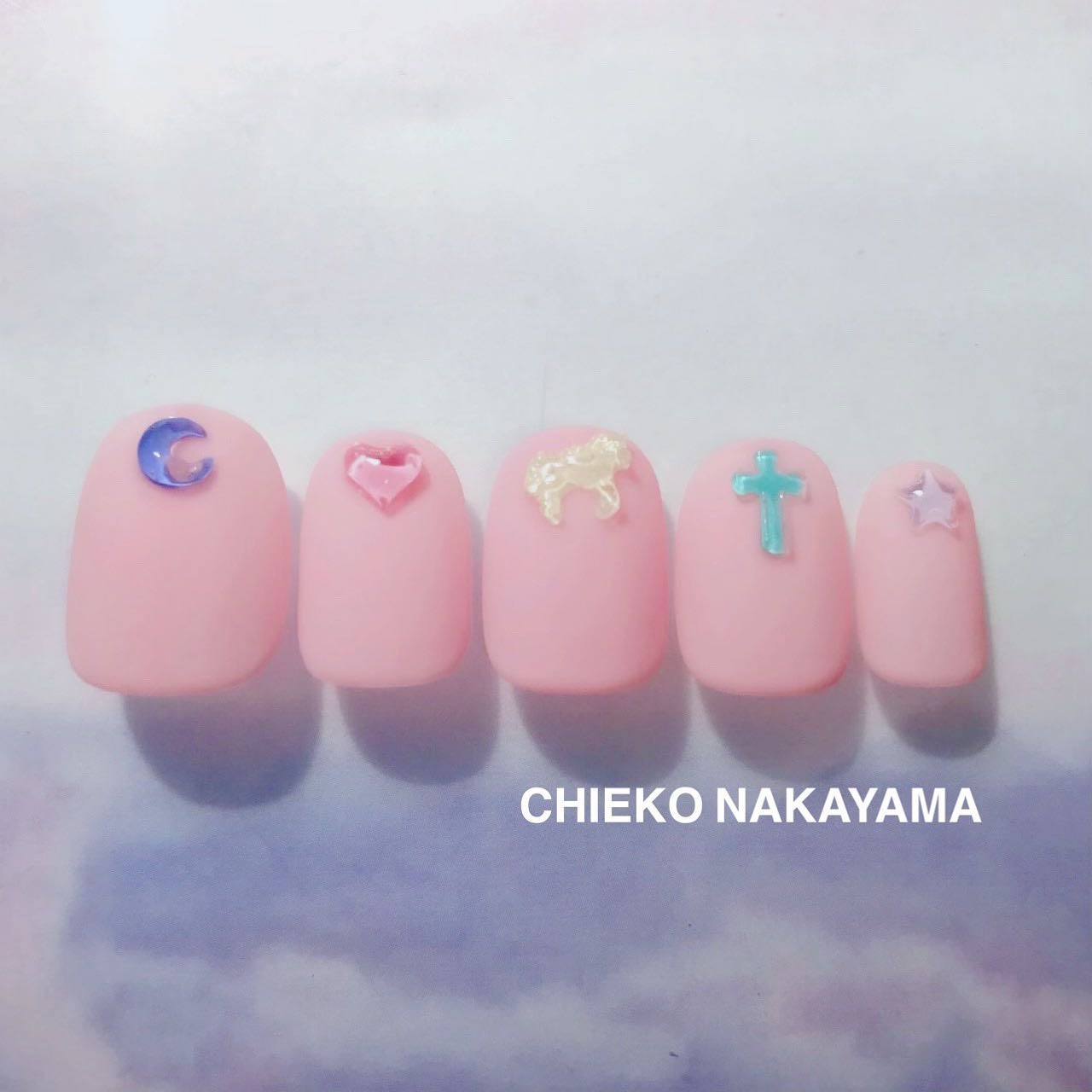 なかやまちえこ on LIPS 「ゆめかわ☁️⠀⠀NAILEX掲載ネイル💅⠀@nailex_of..」(1枚目)